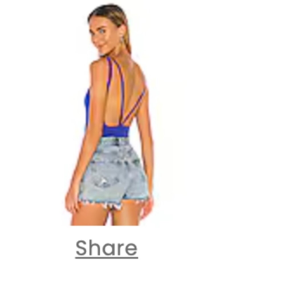 Blue revolve Superdown Megan Strappy Bodysuit medium